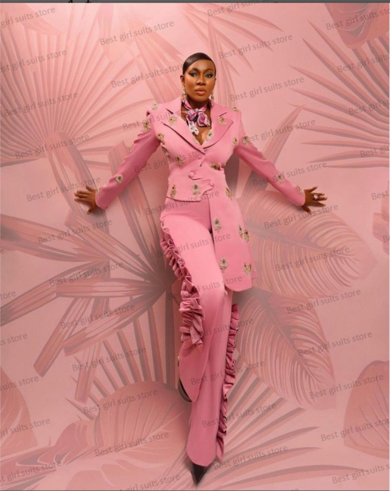 Women'S Formal Wear For A Wedding Guest - Setelan jas pernikahan wanita merah muda