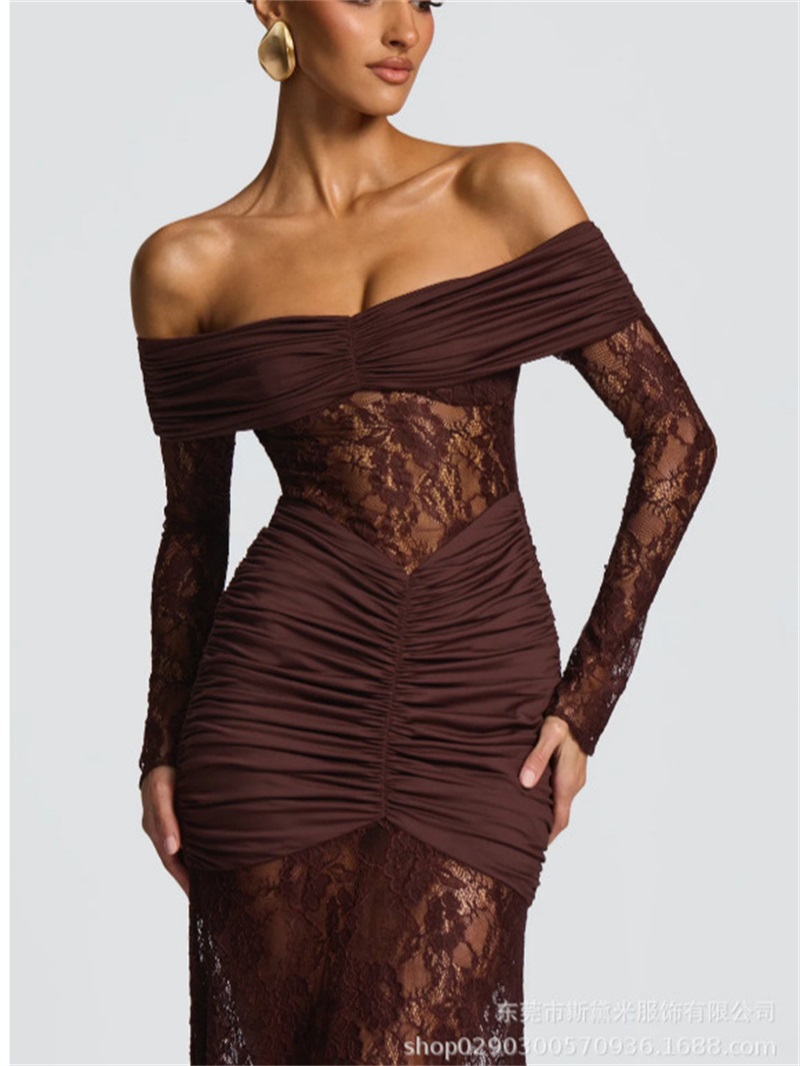 Women'S Holiday Formal Wear - Gaun Prom Wanita Putri Duyung Renda