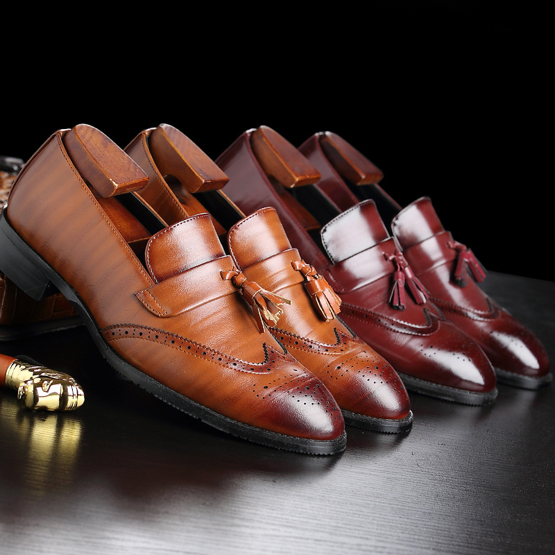 Sepatu Loafer Kulit Pria Klasi - Formal Wear Women'S Loafers ulasan dan harga