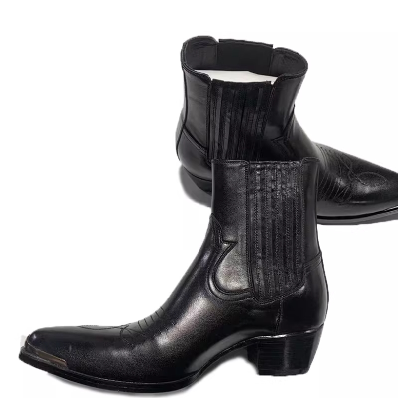 Sepatu Bot Chelsea Kulit Hitam - Women Formal Wear Western ulasan dan harga