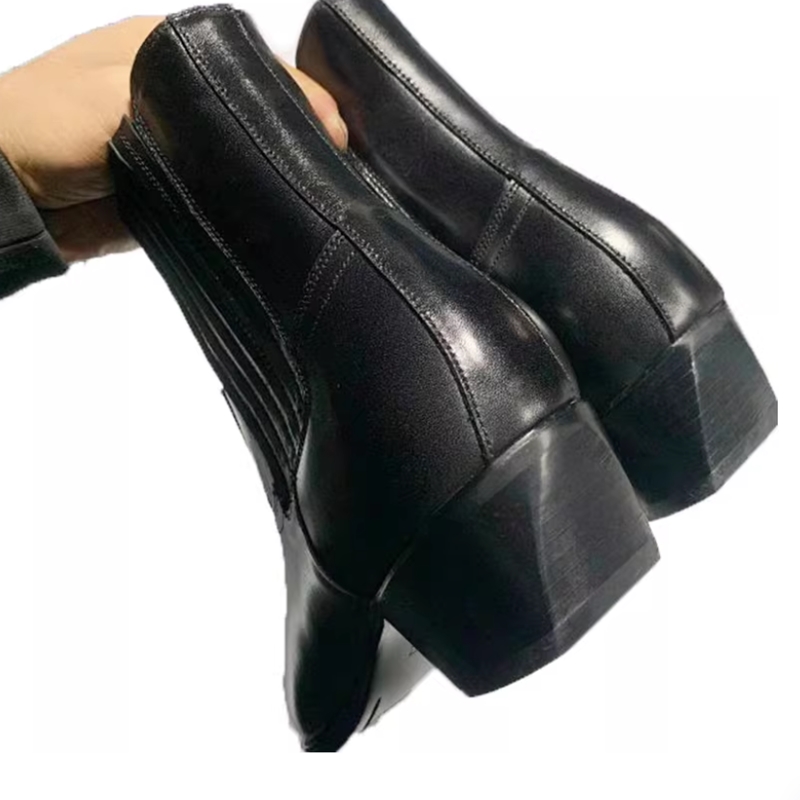 Sepatu Bot Chelsea Kulit Hitam - Women Formal Wear Western ulasan dan harga