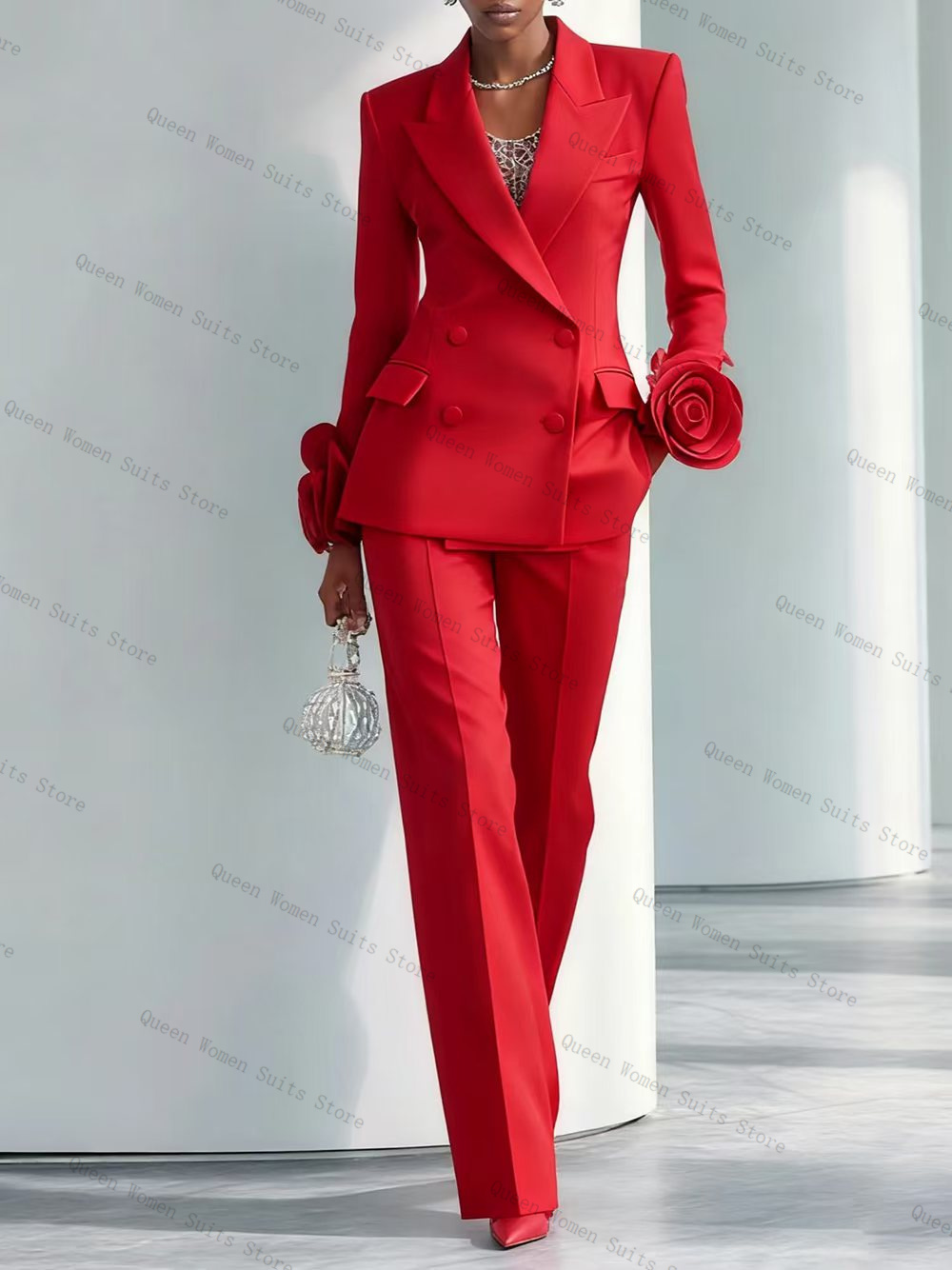 Setelan Jas Wanita Merah Mewah - Women'S Formal Wear For A Wedding Guest ulasan dan harga