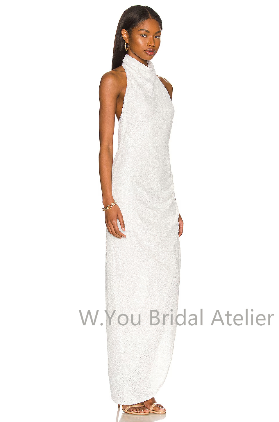 Gaun Malam dengan Kerah Halter - Women'S Formal Wear For A Wedding Guest ulasan dan harga
