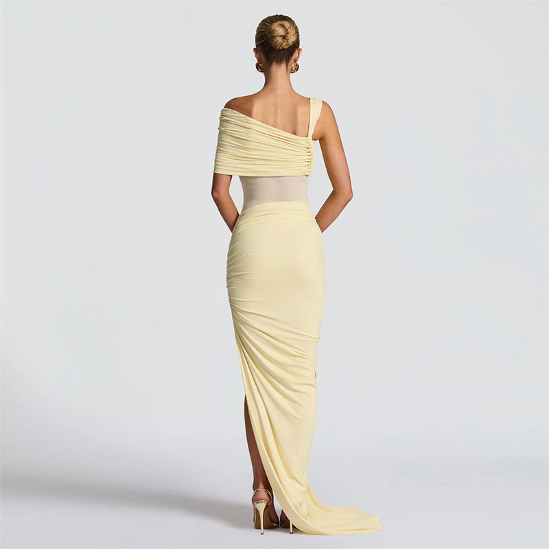 Gaun Prom Wanita Kuning 2 Poto - Women'S Holiday Formal Wear ulasan dan harga