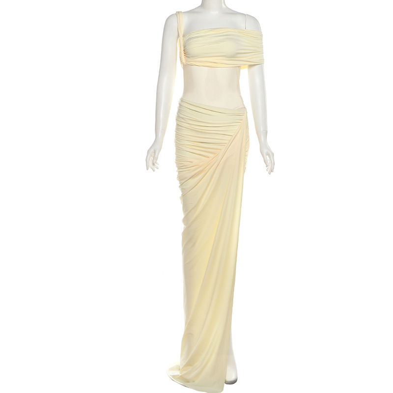 Gaun Prom Wanita Kuning 2 Poto - Women'S Holiday Formal Wear ulasan dan harga