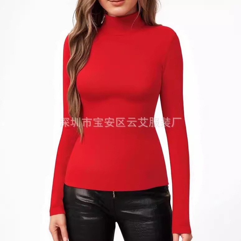 Kaos Rajut Turtleneck Warna So - Turtleneck Bodysuit Office ulasan dan harga