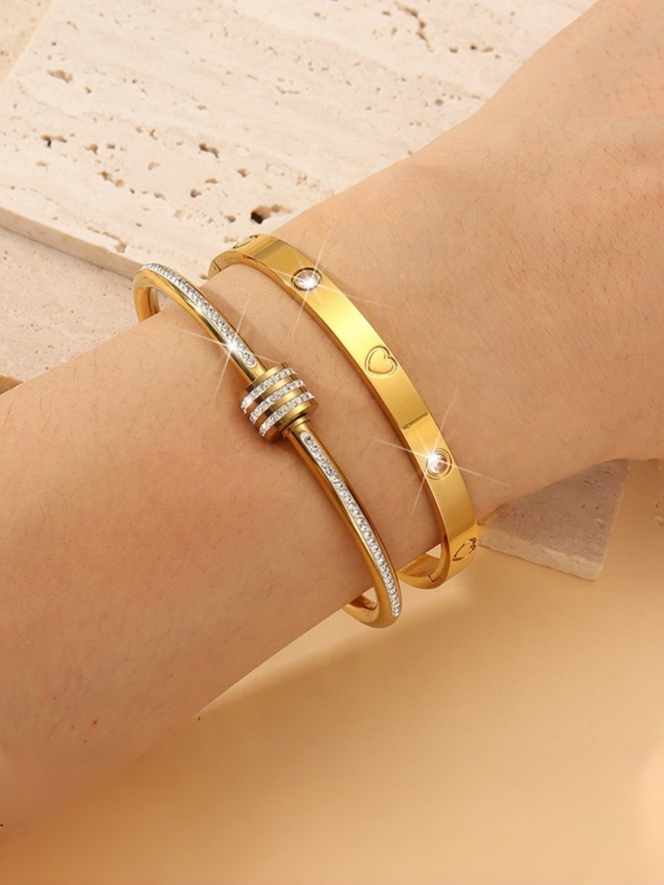 Set Gelang Baja Tahan Karat Be - Women'S Holiday Formal Wear ulasan dan harga