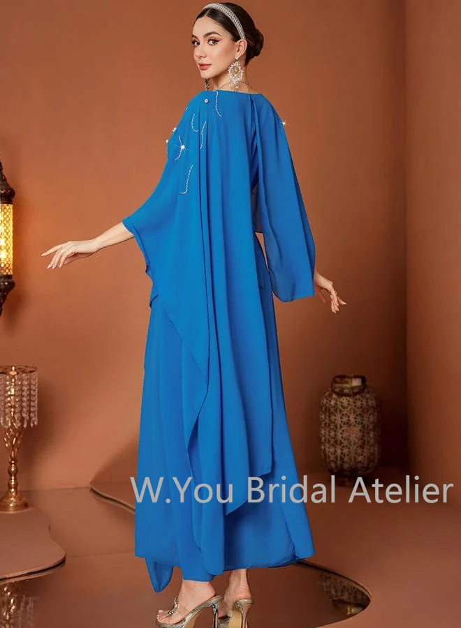 Gaun Malam Mewah V-neck Lengan - Women'S Formal Wear For A Wedding Guest ulasan dan harga